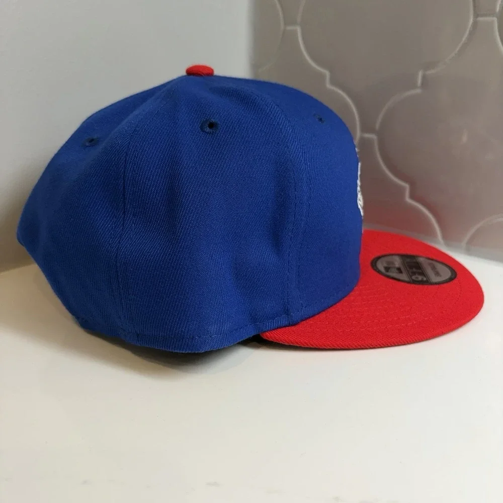 Philadelphia 76ers New Era 9FIFTY Two Tone Blue Red Adjustable Snapback Hat OSFM
